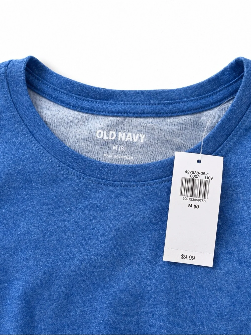 Old Navy Girls' Heather Royal Blue Short Sleeve Tee
